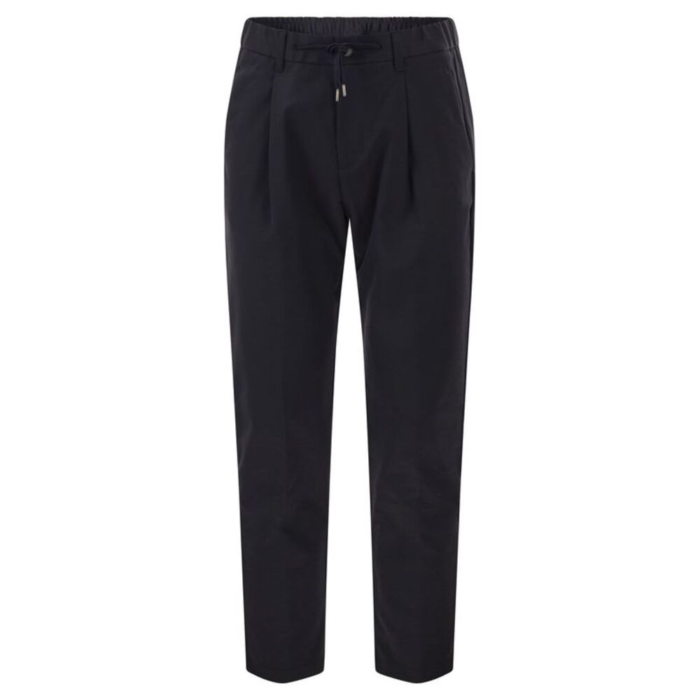 Herno Men Technical Fabric Drawstring Trousers